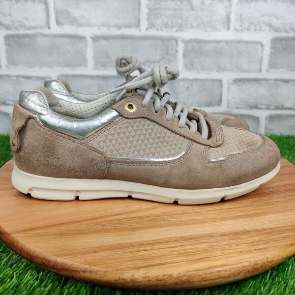Birkenstock Women's Athletic Shoes in Taupe and Silver. Never worn by me. - Picture 1 of 11